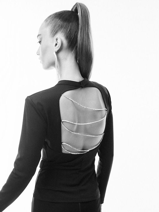 Women's Blouse Long Sleeve Black