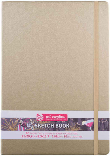 Royal Talens Μπλοκ Σχεδίου Sketchbook Light Gold 140gr 9x14cm 80 Φύλλα