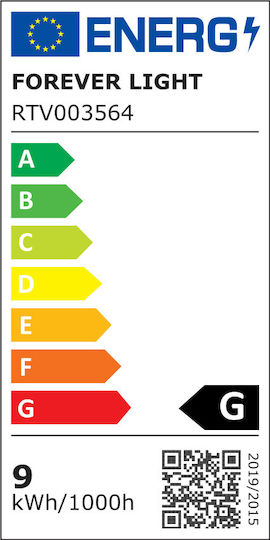 Forever Light Smart Λάμπα LED 9W για Ντουί E27 και Σχήμα A60 RGBW 720lm