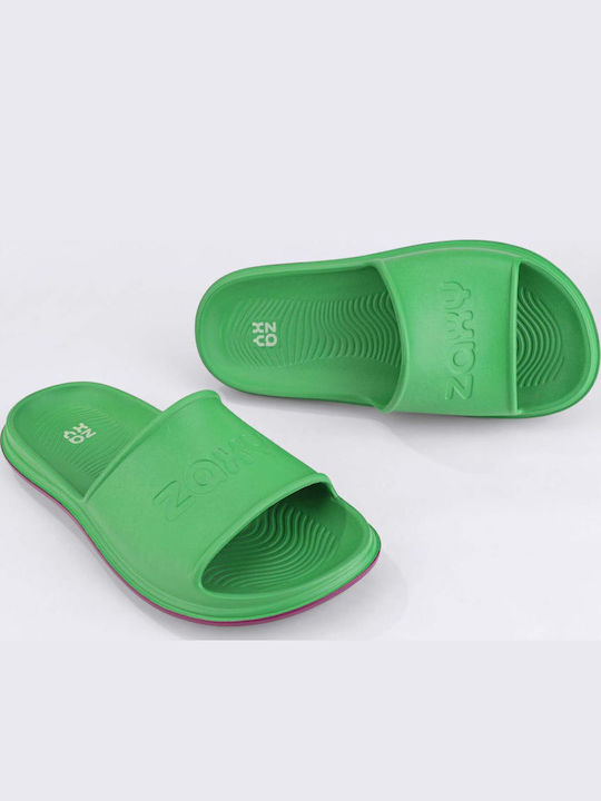 Women's Slides Green