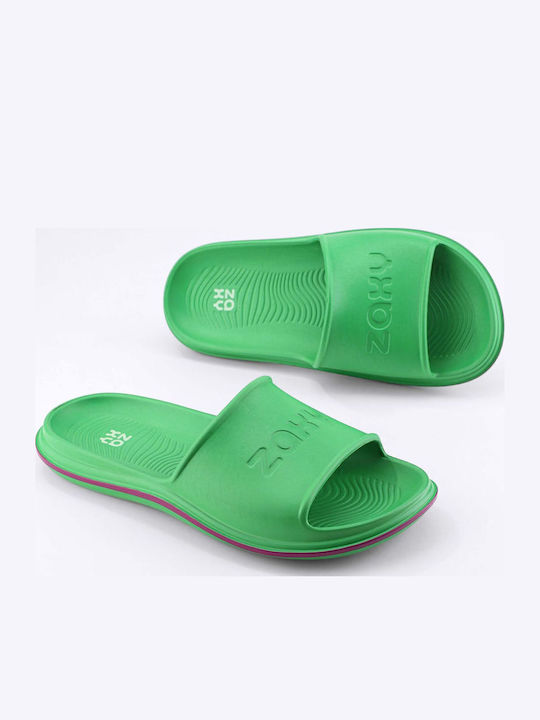 Women's Slides Green