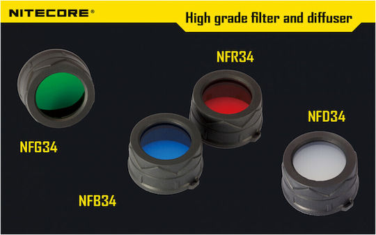 NiteCore NFR34 Objektivfilter RGB 34mm