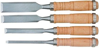 Meißel mit Gerade Klinge Breite 8mm & Hölzernes Griff Set 1Stück