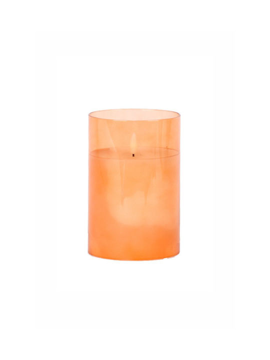 Kaemingk Decorative Lamp Wax Polish LED Orange