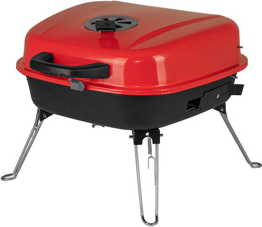 Muhler 806 Galvanized Charcoal Grill with Lid 40cmx40cm