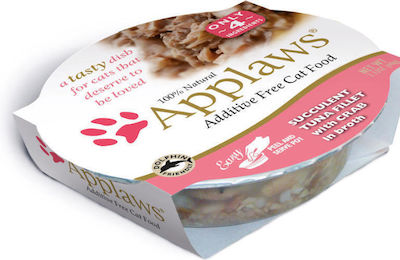 Applaws Natural Cat Food Wet Food for Adult Cats In Can with Tuna Φιλέτο 1pc 60gr