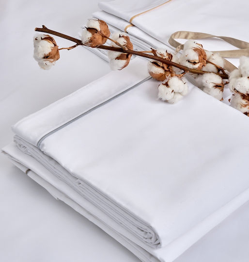 Cokitex Hotel Duvet Cover Kali Satin Percale Cotton 300TC 100% Cotton 245x265cm