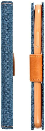 Blue Star Book Fabric Navy Blue (Redmi 12C)