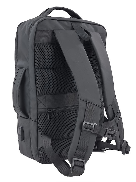 Forecast 2102 Waterproof Laptop Backpack for 15.6" Laptop with USB Port in Black Colour