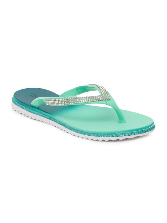 Thalassa Frauen Flip Flops in Grün Farbe