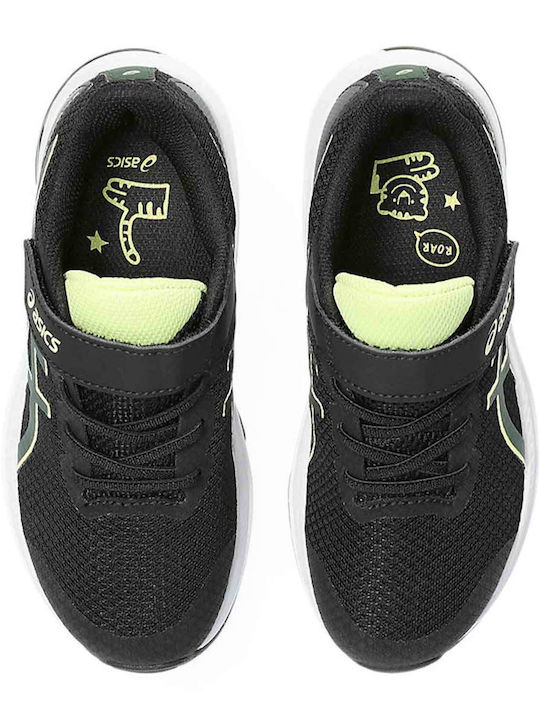 GT-1000 12 PS Kids Sports Shoes Running with Hoop & Loop Closure Black