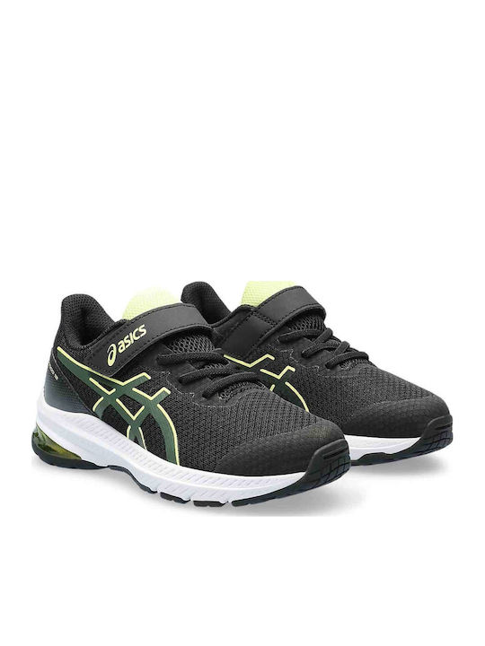 GT-1000 12 PS Kids Sports Shoes Running with Hoop & Loop Closure Black