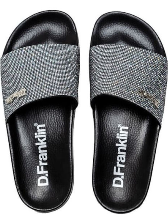 Women's Slides Silver
