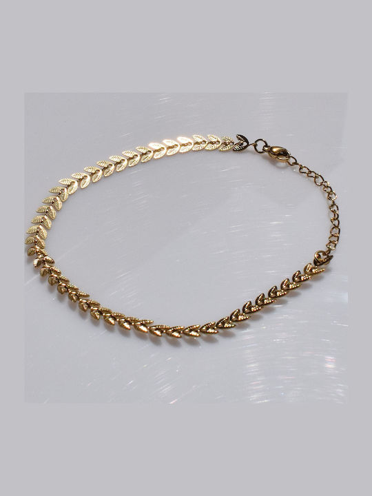 Bizoutaki Gold Plated Anklet from Brass 21cm