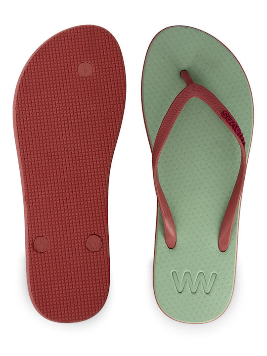 Frauen Flip Flops in Grün Farbe