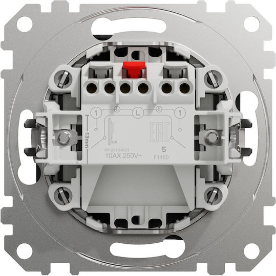 Schneider Electric Sedna Recessed Wall Switch Lighting Two-Way without Frame Anthracite