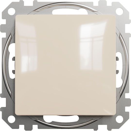 Schneider Electric Sedna Recessed Wall Switch Lighting One-Way without Frame Beige