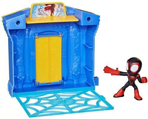 Φigură de acțiune Spider-Man Spidey and His Amazing Friends - City Blocks Bank Miles pentru copii de 3+ ani ani
