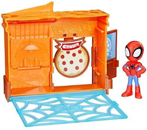 Action Figure Spidey and His Amazing Friends - City Blocks Pizza Spidey Spider-Man for 3+ Years