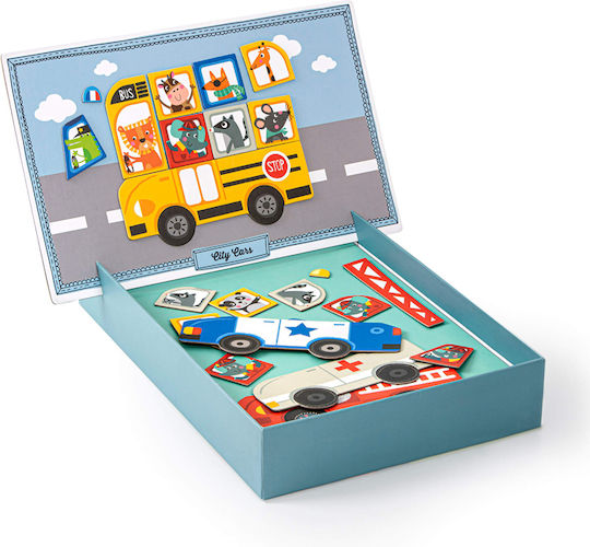 Apli Kids Μαγνητικό Παιχνίδι Κατασκευών Cars για Παιδιά 3+ Ετών