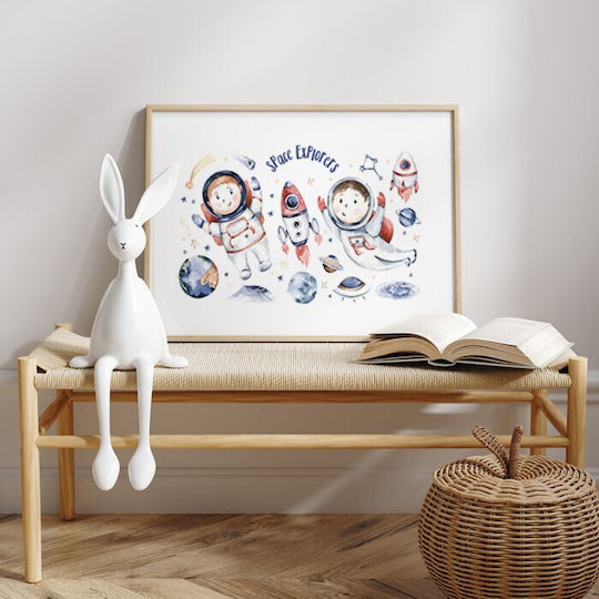 Walls Kids Wall Art Framed Little Astronauts