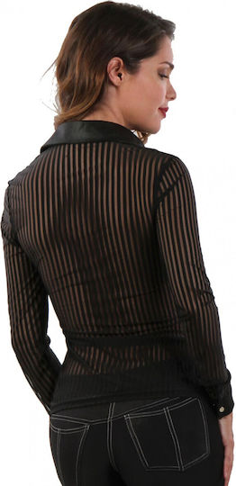 Soiemio Damen Sexy Top Schwarz 3213-0015