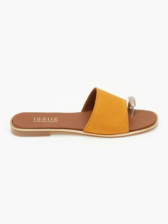 Issue Fashion Women's Flat Sandals in Orange Color