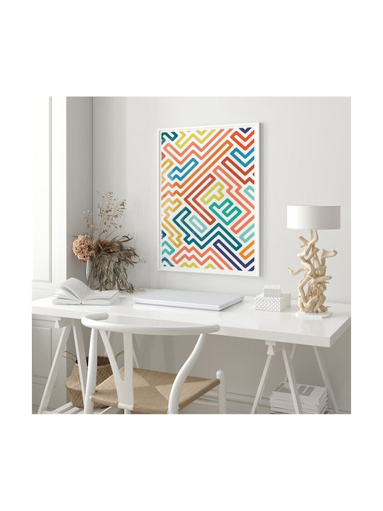 Walls Αφίσα Πολύχρωμες Γεωμετρικές Γραμμές 40x50cm