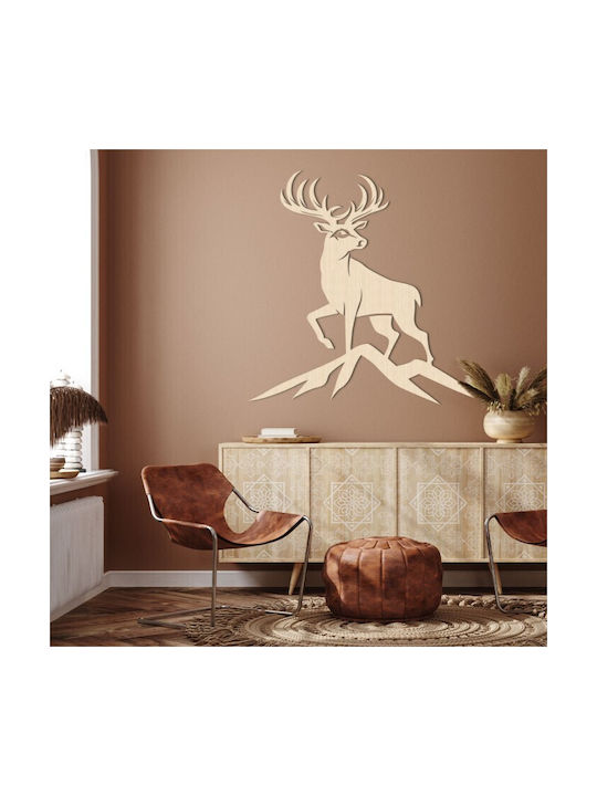 Walls 3D Wall Decor Silhouette Deer Made of Plastic 50x50cm