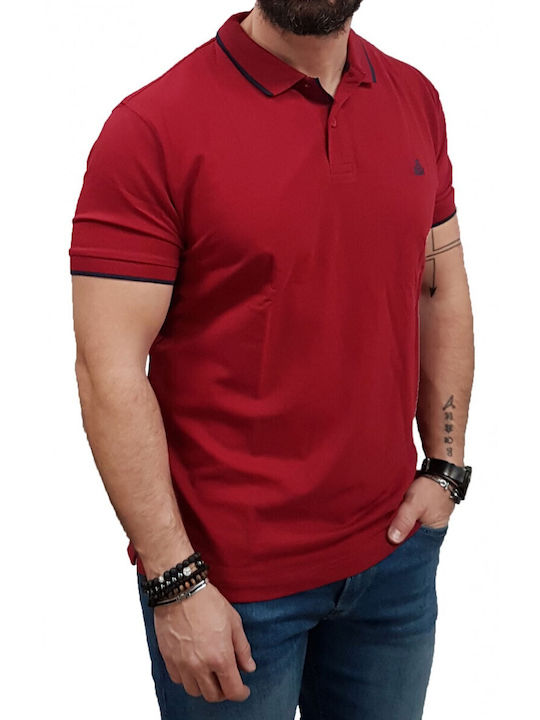 Visconti Men's Short Sleeve Blouse Polo Red