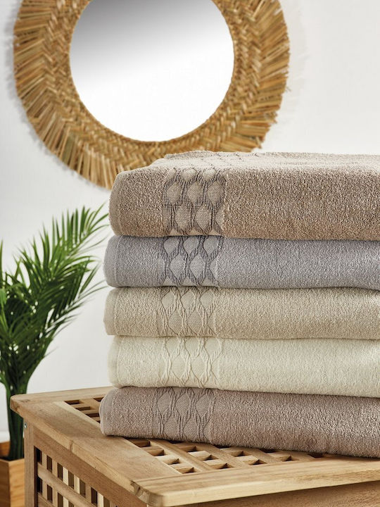 Whitegg Bath Towels Set 3 pcs Urania Brown Weight 500gsm