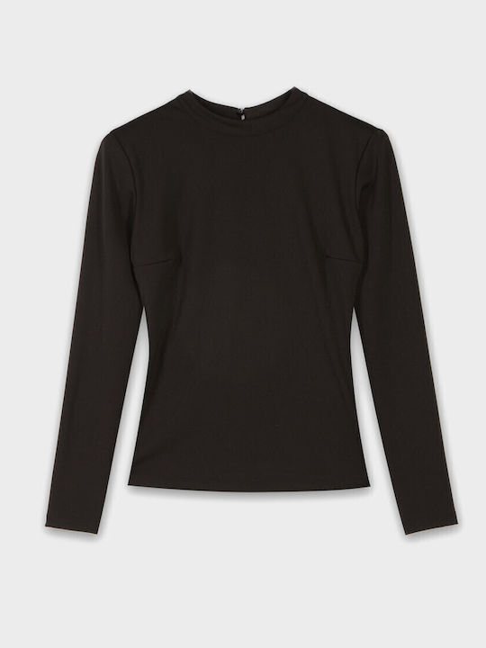 Women's Blouse Long Sleeve Black