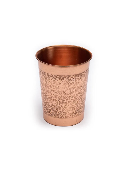 Copper Water Glass 250ml Brown