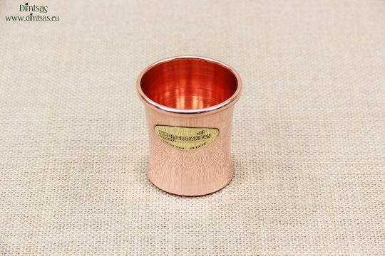 Glass Water made of Copper in Rose Gold Color 85ml