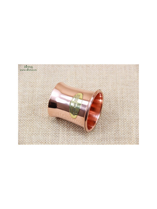 Glas Wasser aus Kupfer in Rose Gold Farbe 85ml