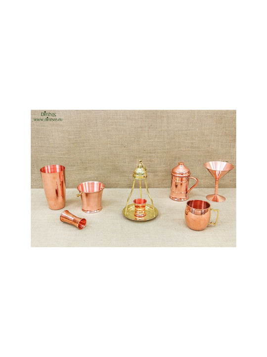 Glas Wasser aus Kupfer in Rose Gold Farbe 85ml