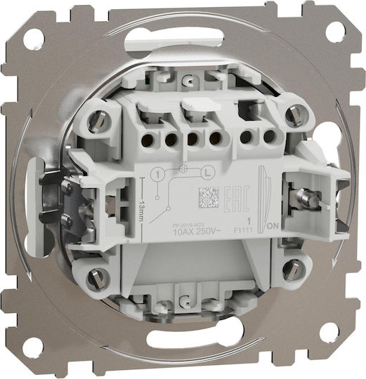 Schneider Electric Sedna Recessed Wall Card Switch Commands without Frame White