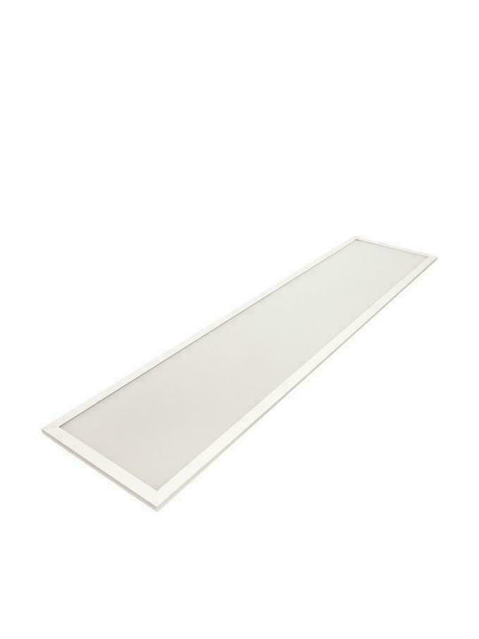 PANEL Paralelogram Încastrat Panou LED Putere 40W cu Alb Cald Lumini 120x30cm.