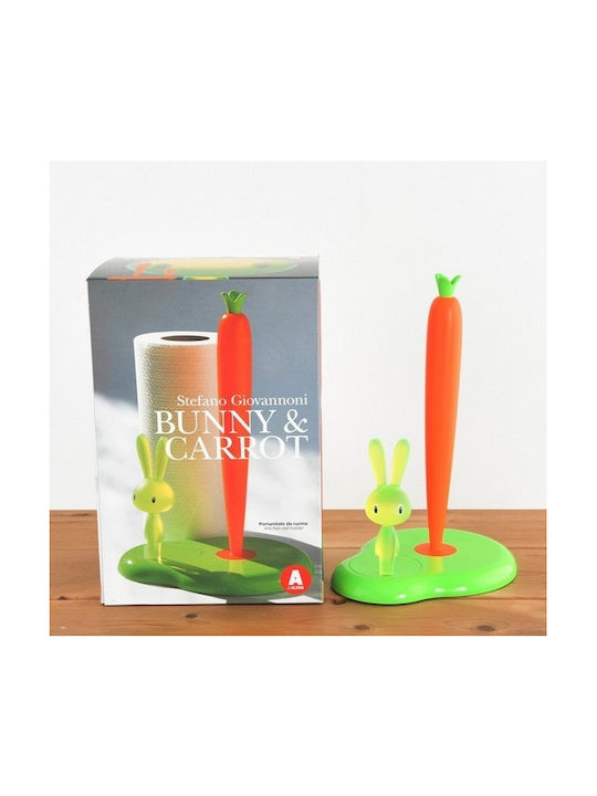 Alessi Bunny Carrot Papierhandtuchhalter Green-Orange 20.2x16x29.4cm ASG42GR