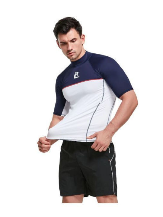 CressiSub Bărbați Mâneci scurte Tricou de protecție solară Alb