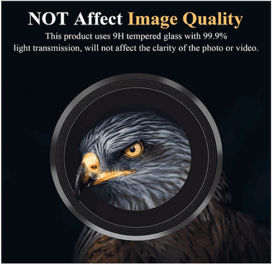 Camera Protection Tempered Glass Black for the Galaxy S23+