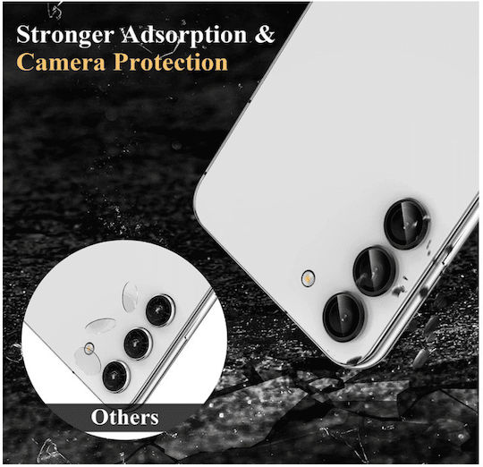 Camera Protection Tempered Glass Black for the Galaxy S23+