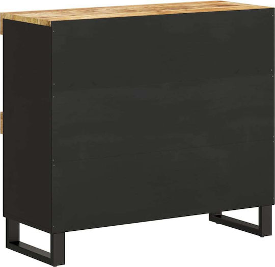 Βιβλιοθήκη Μαύρη 85x33x75εκ.