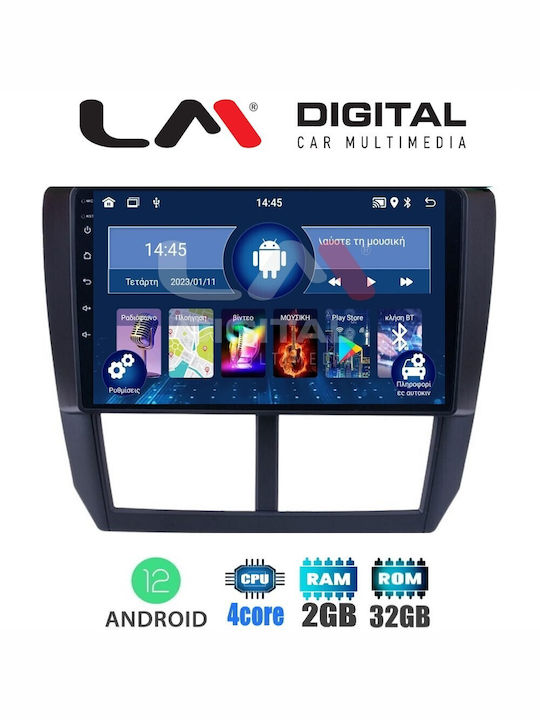 LM Digital ZL4272 Ηχοσύστημα Αυτοκινήτου για Subaru Forester / Impreza 2009-2012 (Bluetooth/USB/WiFi/GPS) με Οθόνη Αφής 9"