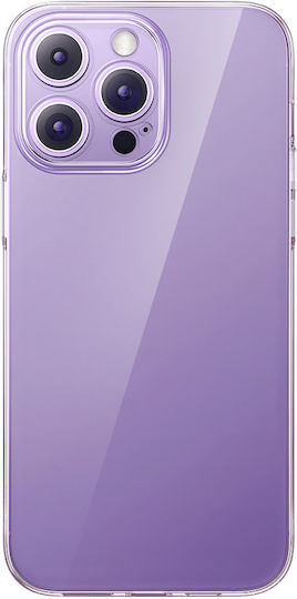 Baseus Back Cover Σιλικόνης Σετ με Τζαμάκι Διάφανο (iPhone 14 Pro Max)