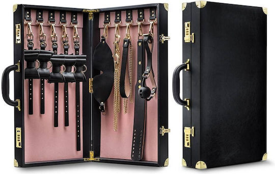 Temptasia Safe Word - Bondage Kit with Suitcase BDSM Kit in Rosa Farbe 13Stück