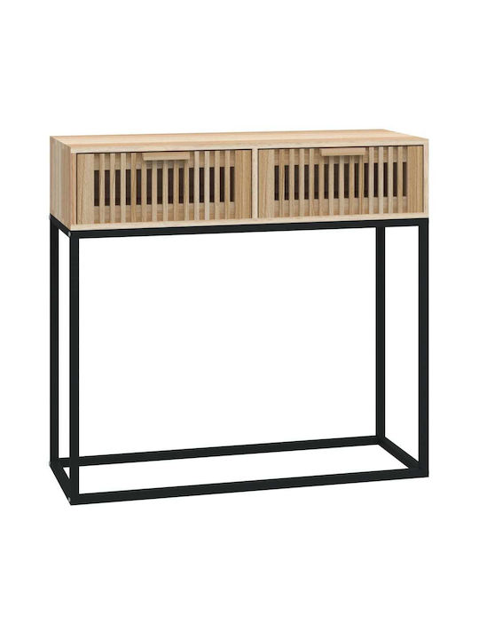 Console Table Wood & Metal L80xW30xH75cm