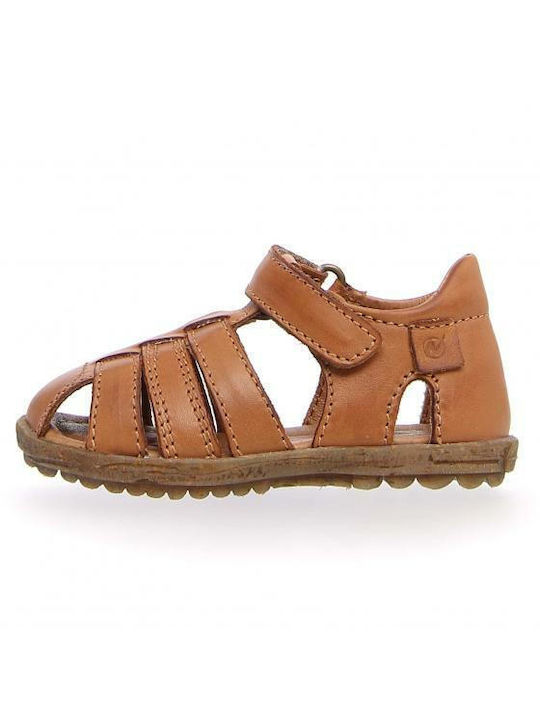 Naturino Girls Sandals with Velcro Tabac Brown 001-1500724-01-0D06