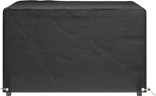 vidaXL Waterproof Dining Table Cover Black 125x125x75cm