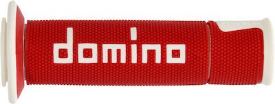 Domino Motorcycle Grips in Red Colour